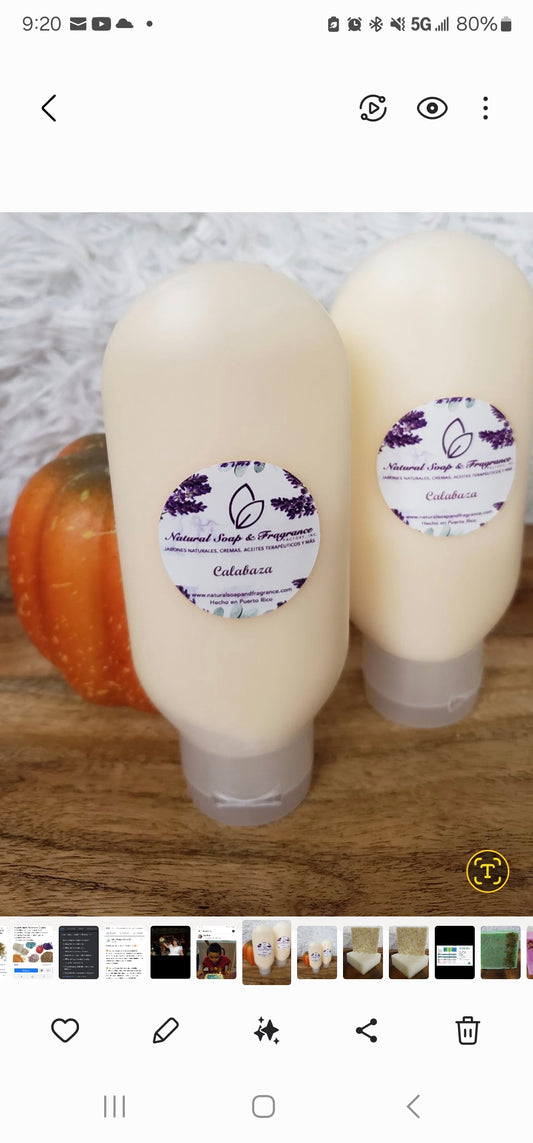 Boddy Lotion Calabaza (Pumking) 8oz