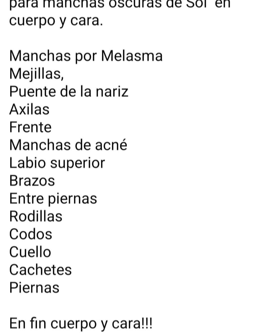Kit  Para Manchas oscuras